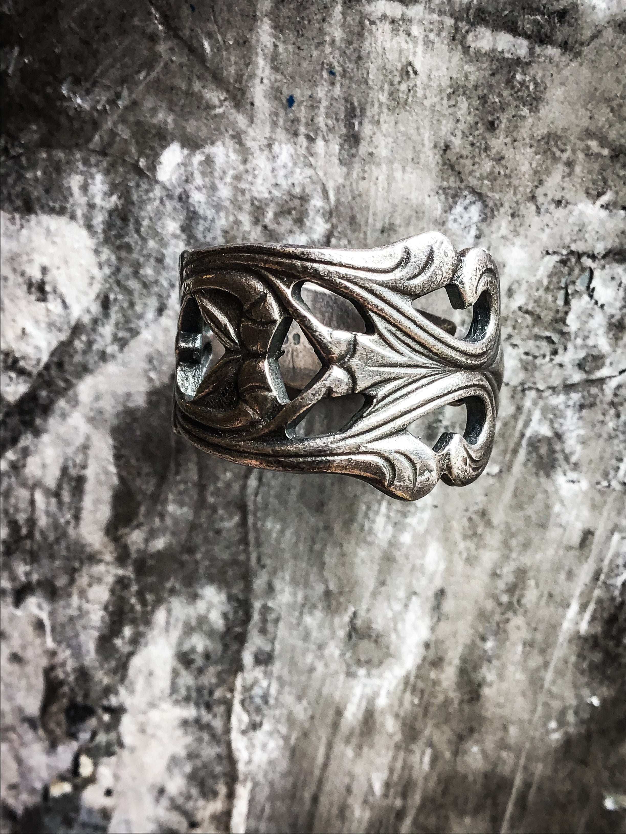 Icelandic Vintage Silver Spoon Ring 002