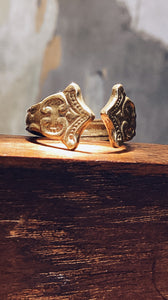 Polish Vintage Cutlery Brass Ring