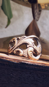 Icelandic Vintage Brass Spoon Ring 001
