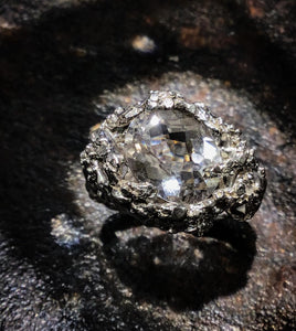 Silver Sparkle Zircon Ring