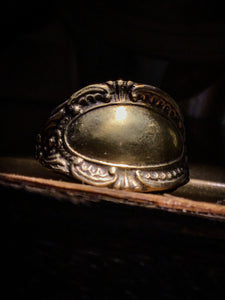 Polish Vintage Cutlery Brass Ring