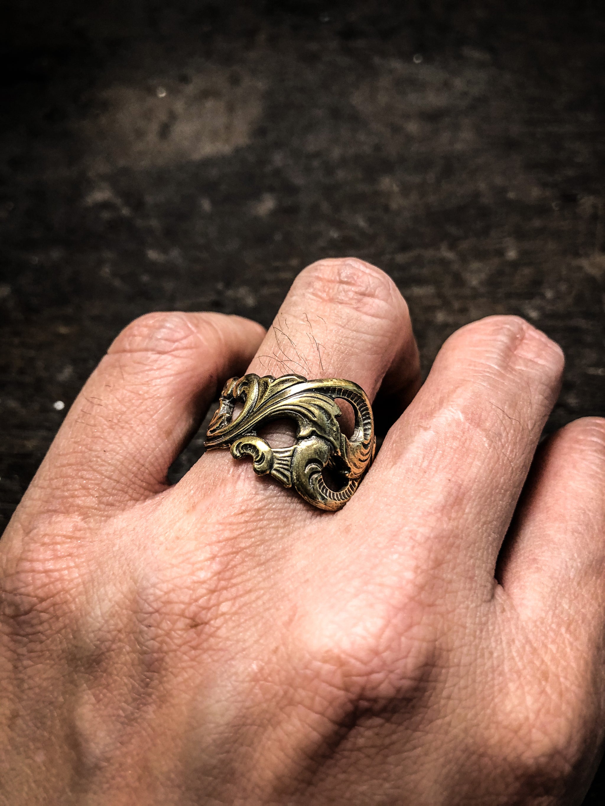 CALEE SPOON RING BRASS 真鍮 リング Gold 指輪 CALEE - MEXICAN TASTE 